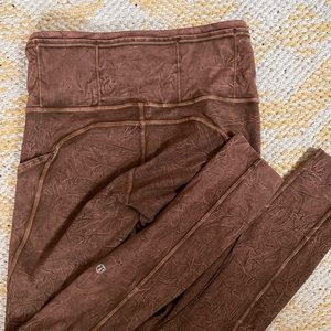 LULULEMON Fast and Free Ice Dye Leggings